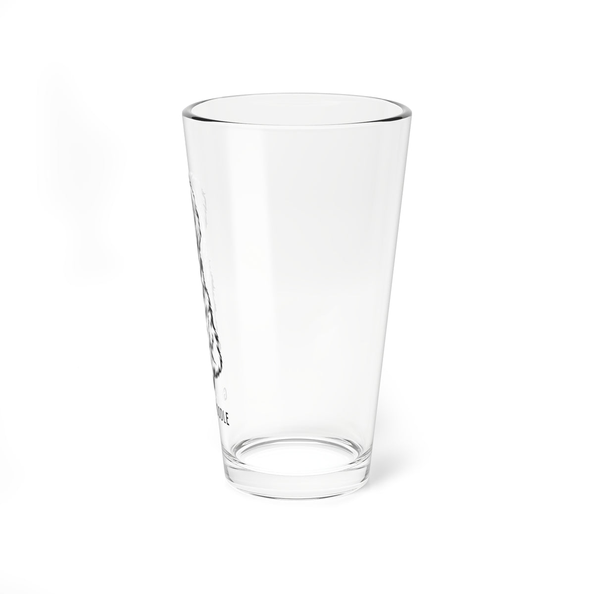 Golden Doodle Mixing Glass, 16oz - Dog Lover Gift, Kitchen Decor, Pet-Themed Drinkware, Unique Barware, Collectible Kitchenware
