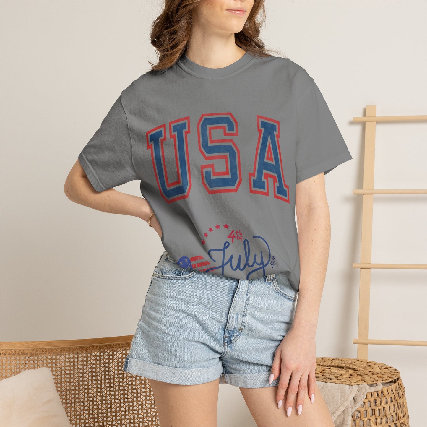 Fourth of July Faded T-Shirt — Vintage Independence Day Tee