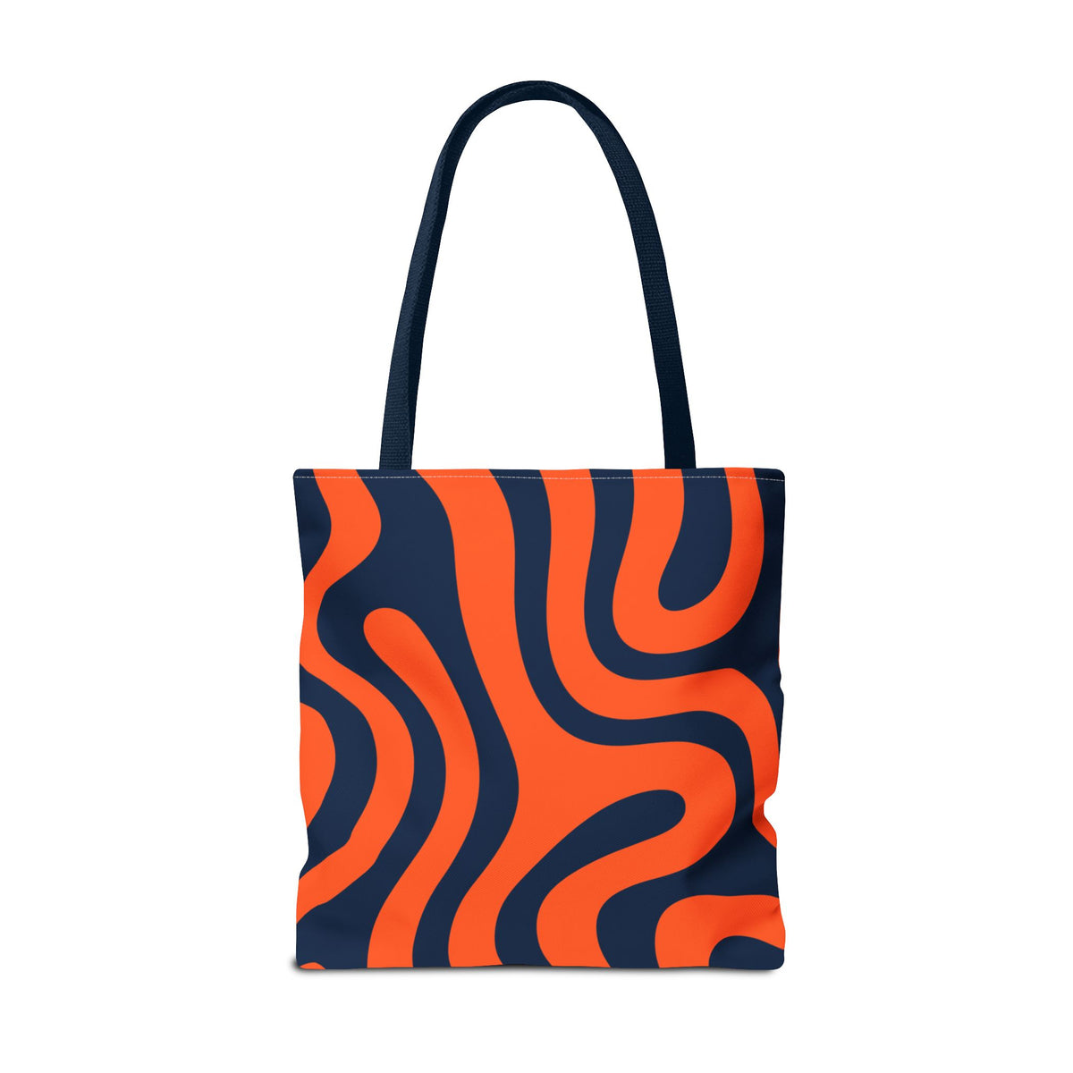 Tiger stripe Orange and Navy Tote Bag