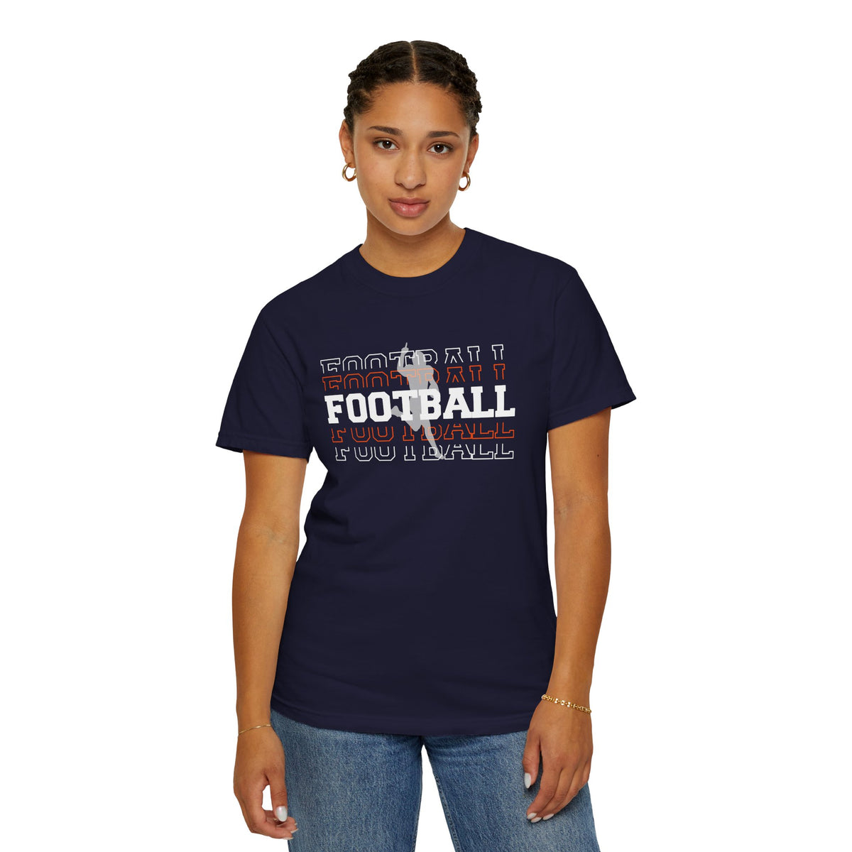 Game Day Football T-Shirt -'FOOTBALL' Front & 'GAME DAY' Back