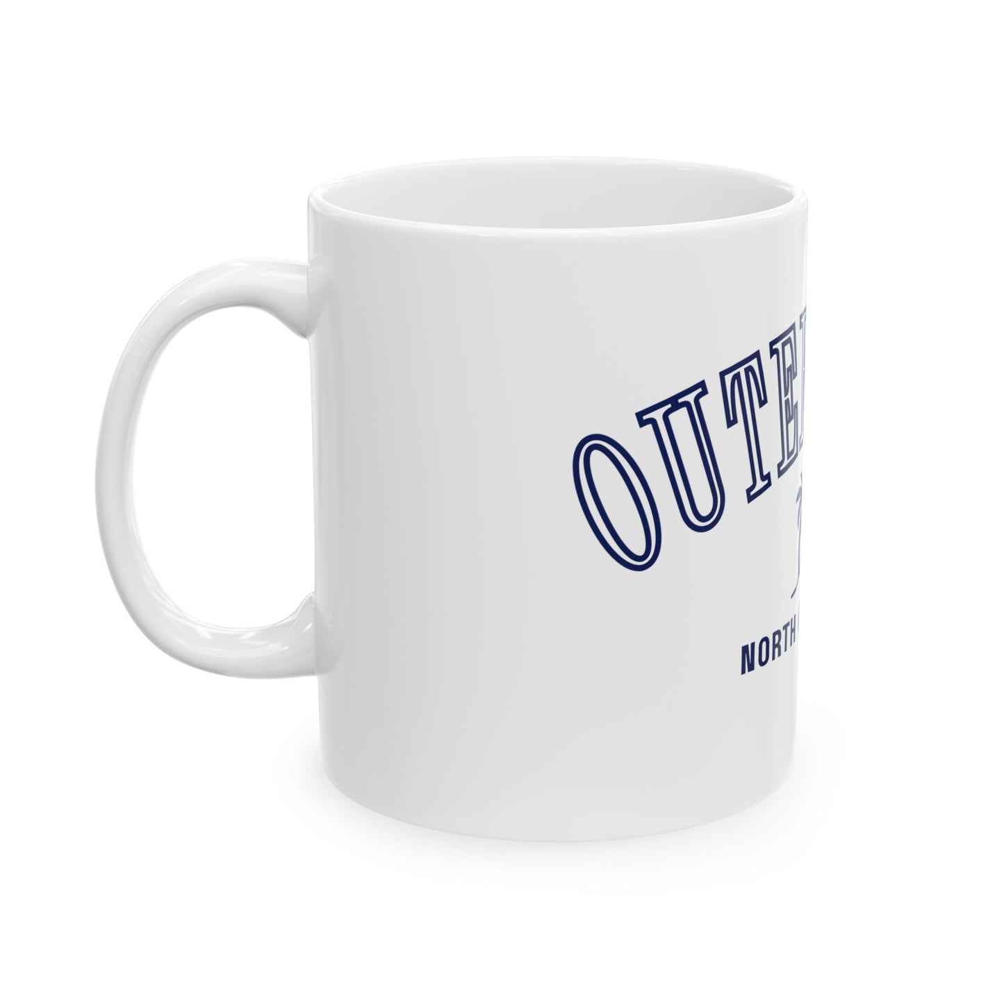 Outer Banks Ceramic Mug - Coffee or Tea Cup, Beach Lover Gift, Vacation Souvenir, Ceramic mug,  Drinkware, Travel Mug, Minimalist,