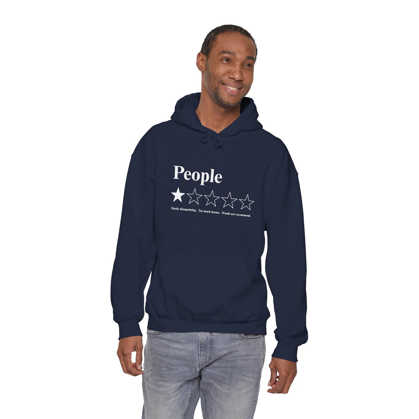 People 1-Star Hoodie — Funny Sarcastic Rating Pullover