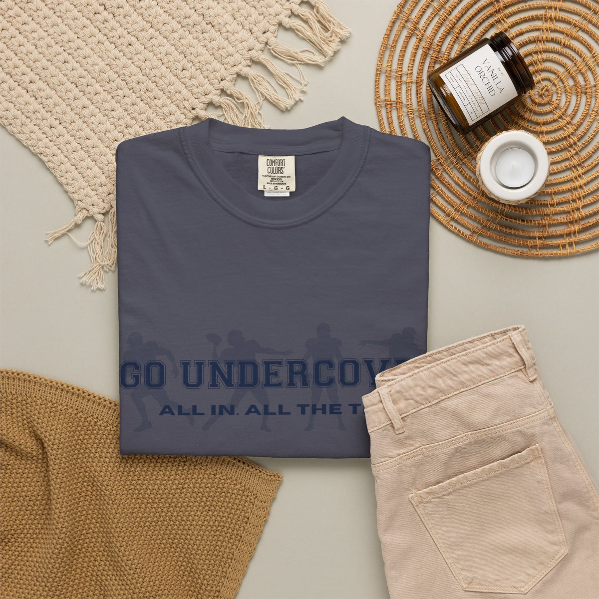 Go Undercover "All In All The Time" Comfort Colors Crew Tshirt