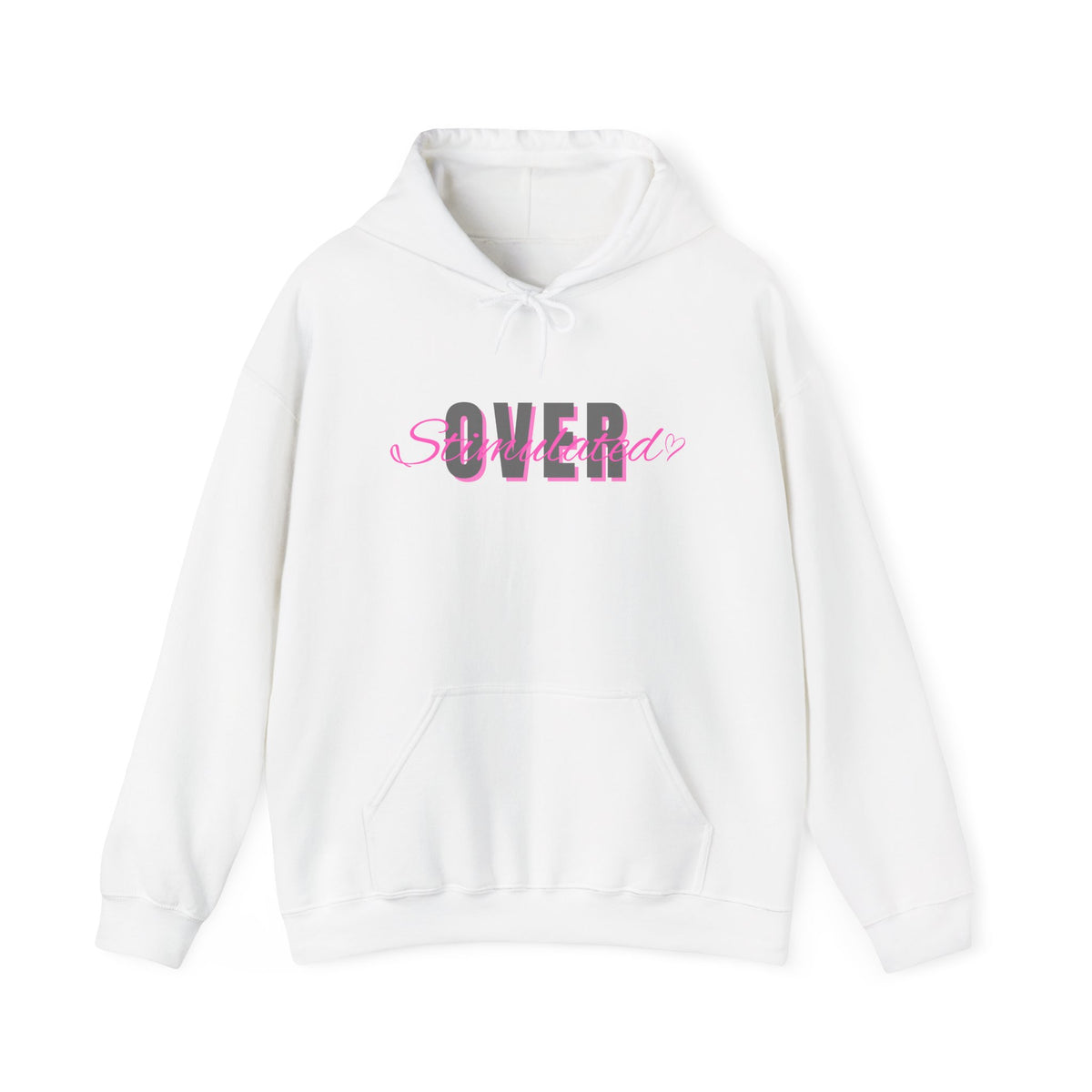 Overstimulated - Cozy Unisex Heavy Blend™ Hooded Sweatshirt, Everyday Comfort, Gift for Her, Trendy Fashion