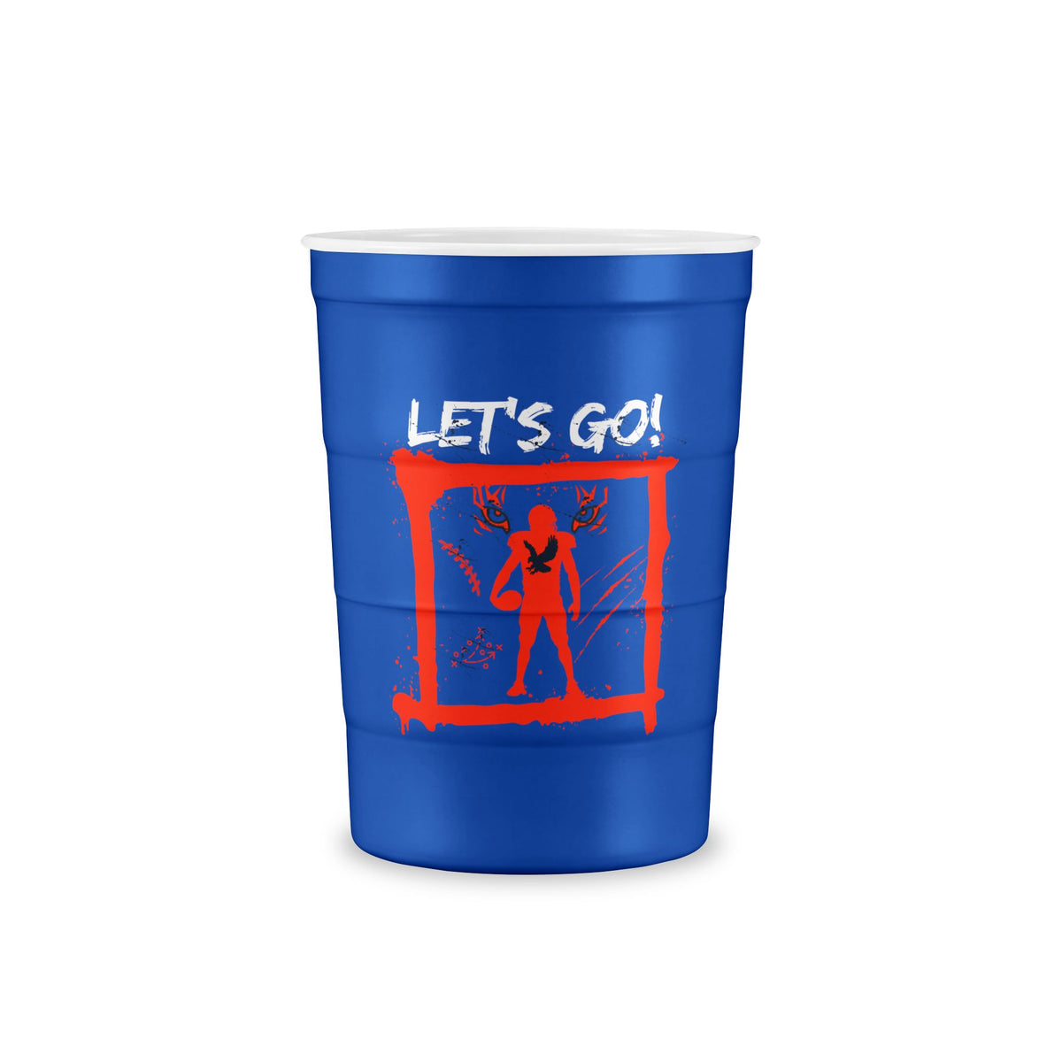 Let's Go! Recyclable and Reusable Steel Party Cup