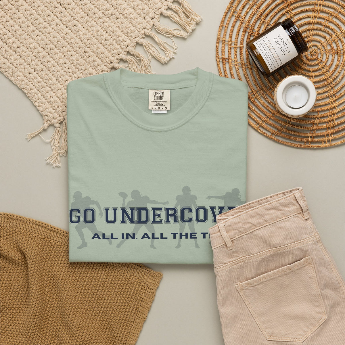 Go Undercover "All In All The Time" Comfort Colors Crew Tshirt