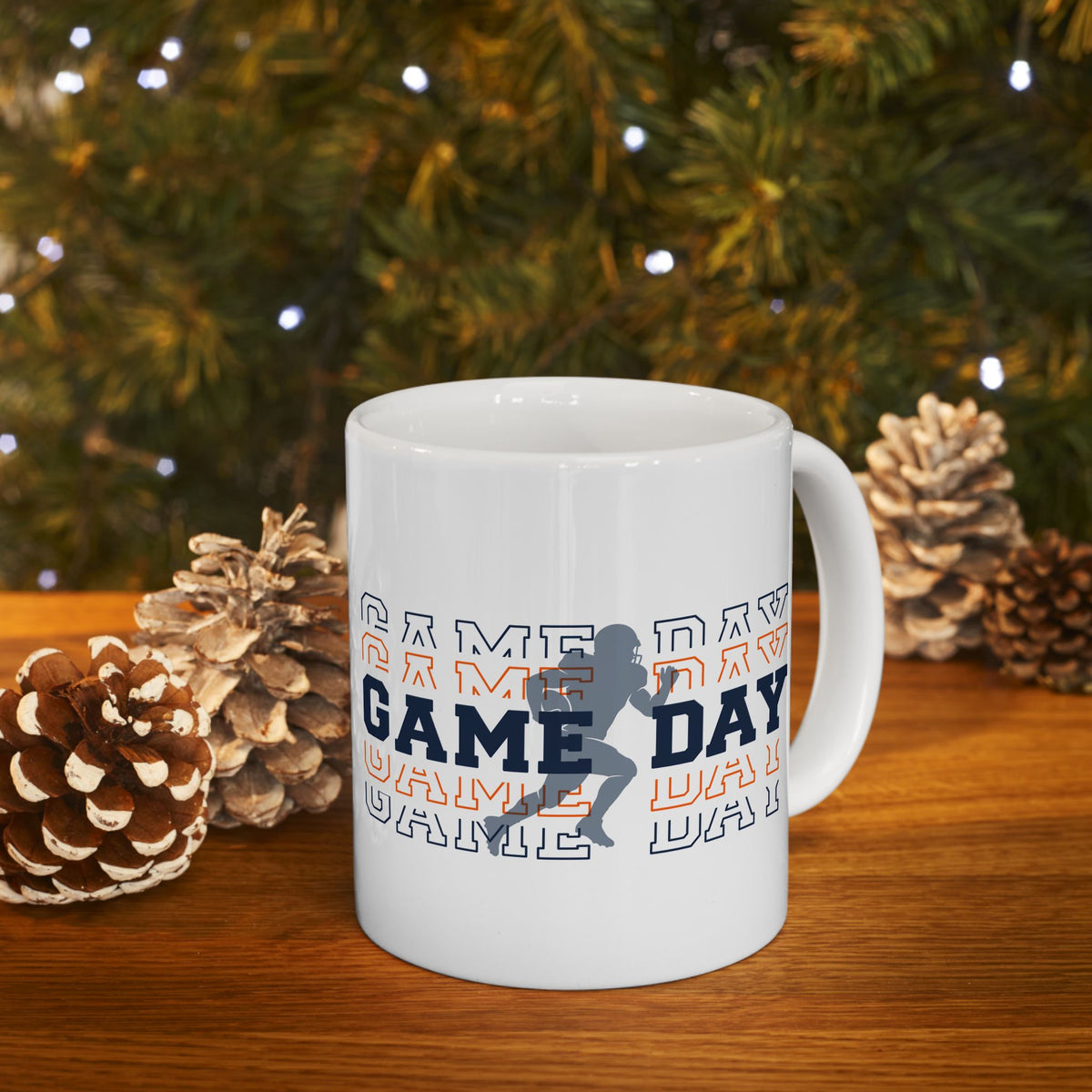 Game Day Football Ceramic Mug