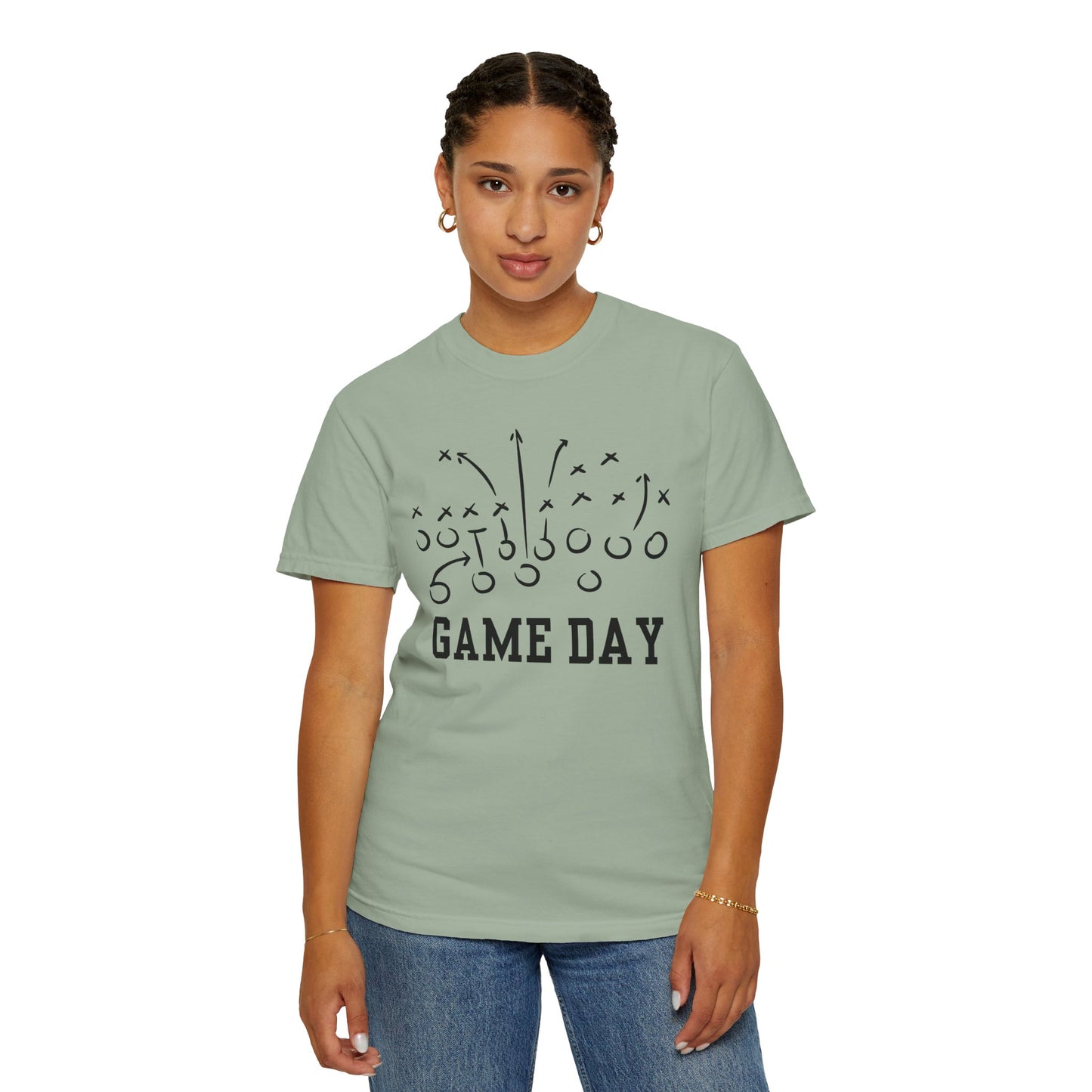 Game Day Football T-Shirt — 'Game Day Plays' Comfort Colors Tee