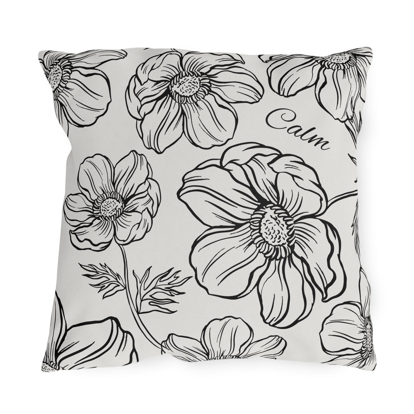 Calm Floral Outdoor Pillows, Collect the set, Outdoor Decor, Garden Cushions, Patio Accessories, Home decor, Water resistant, UV protection