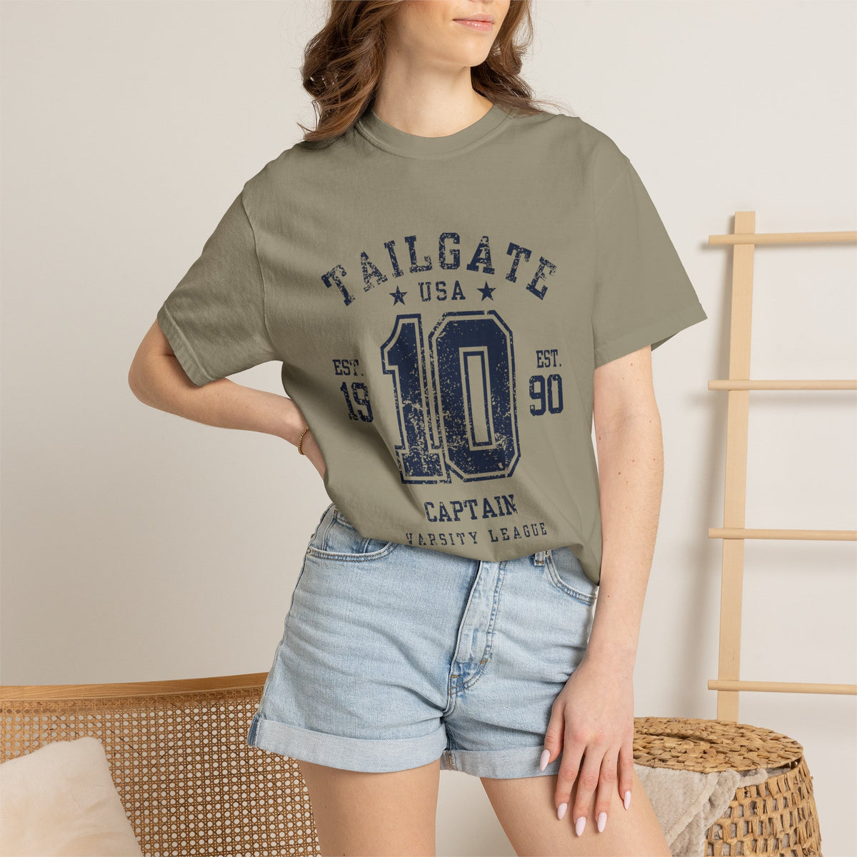 Tailgate Captain Vintage Varsity T-Shirt