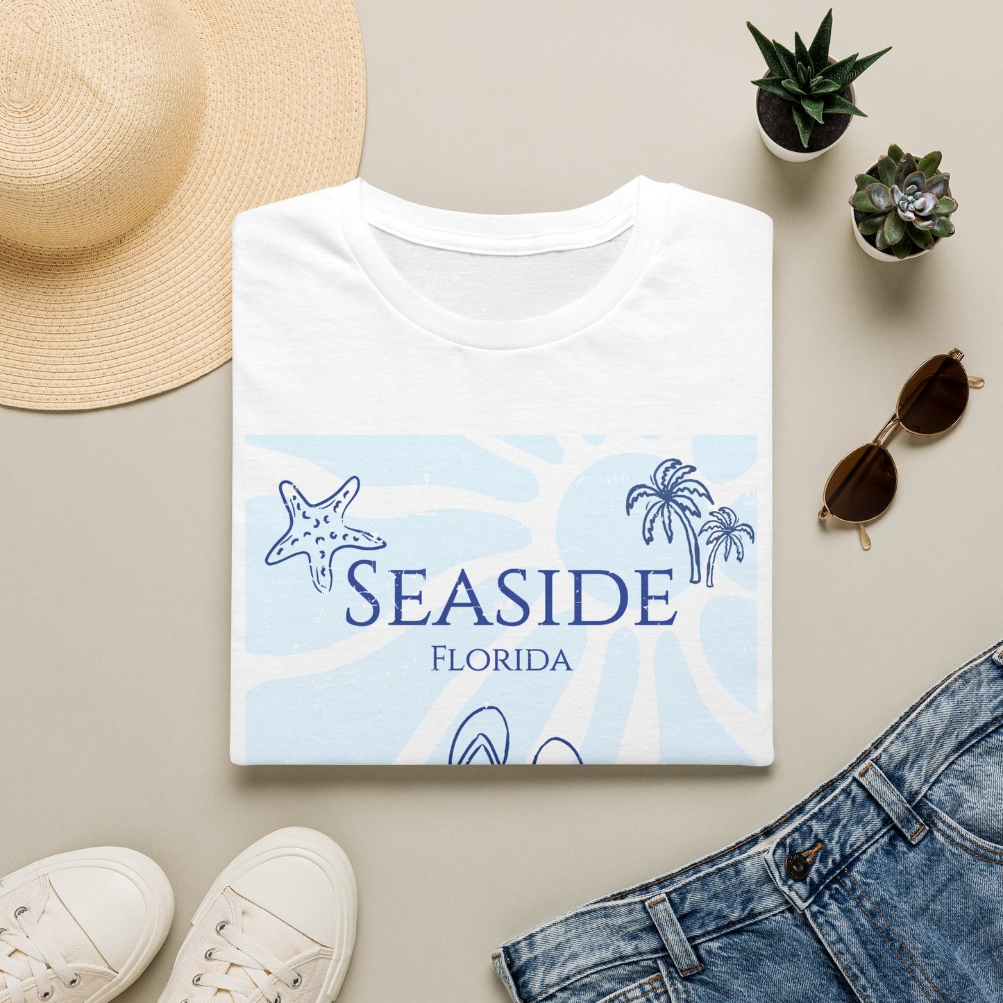 Seaside Florida Graphic T-Shirt — "Let's Go to the Beach" Coastal Tee