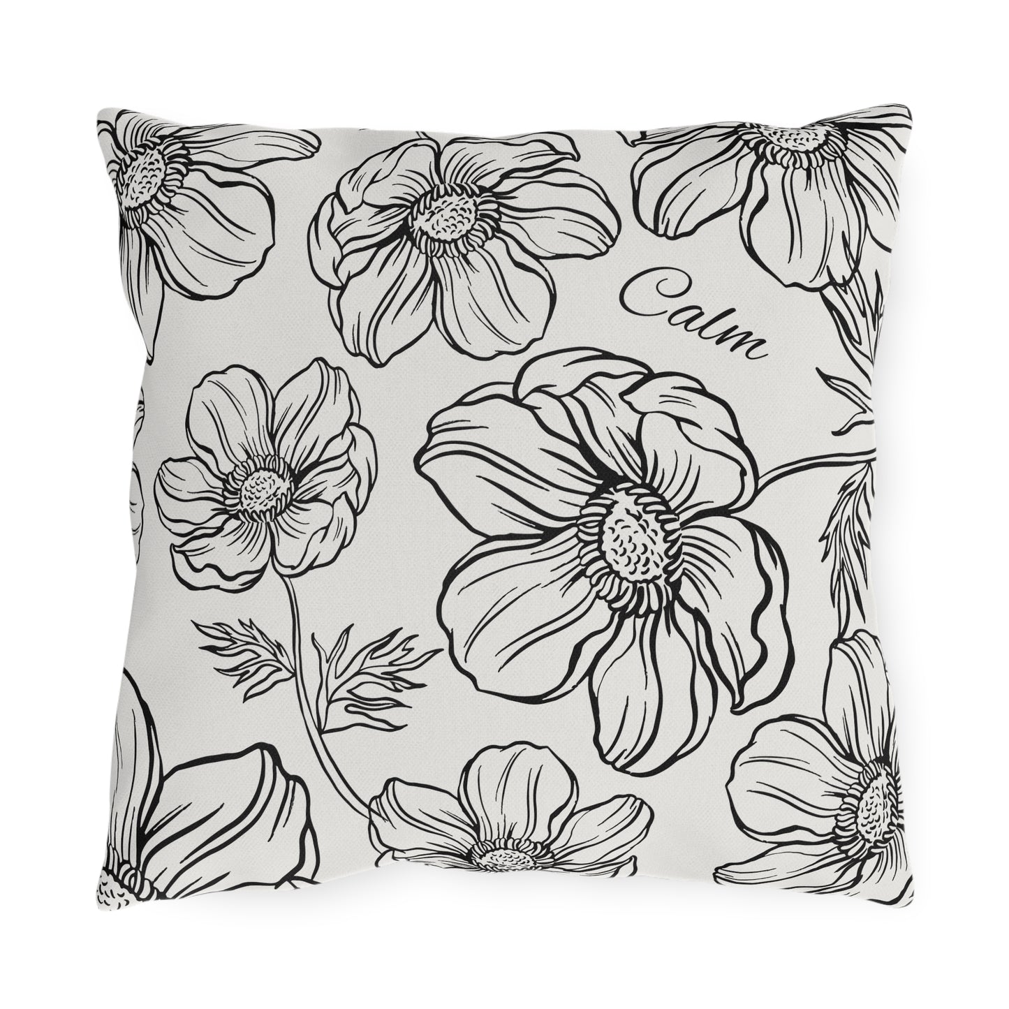 Calm Floral Outdoor Pillows, Collect the set, Outdoor Decor, Garden Cushions, Patio Accessories, Home decor, Water resistant, UV protection