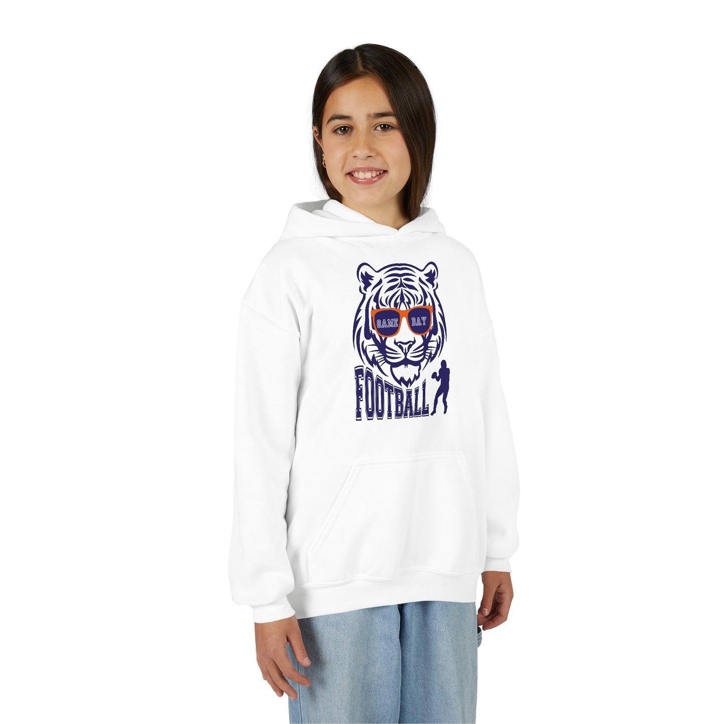 Youth Football Tiger Hoodie
