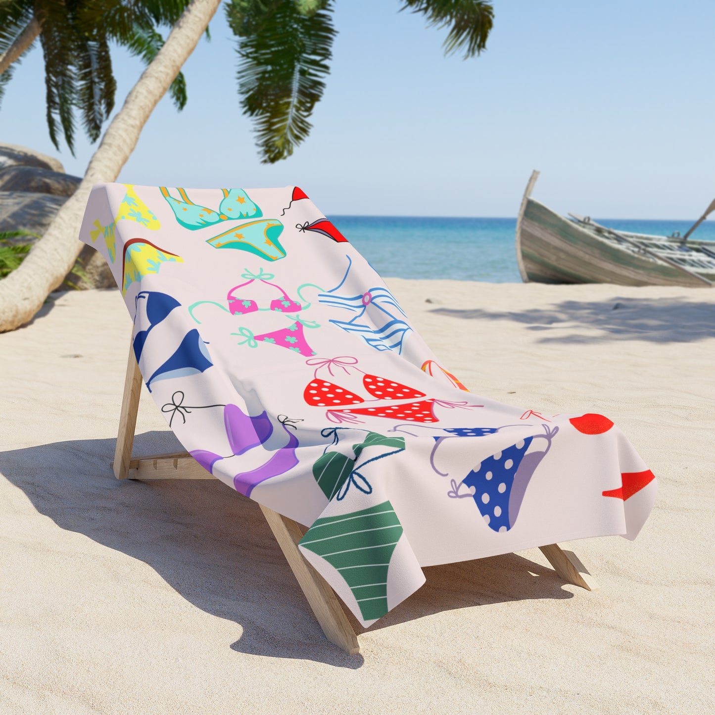 Bikini Pattern Beach Towel