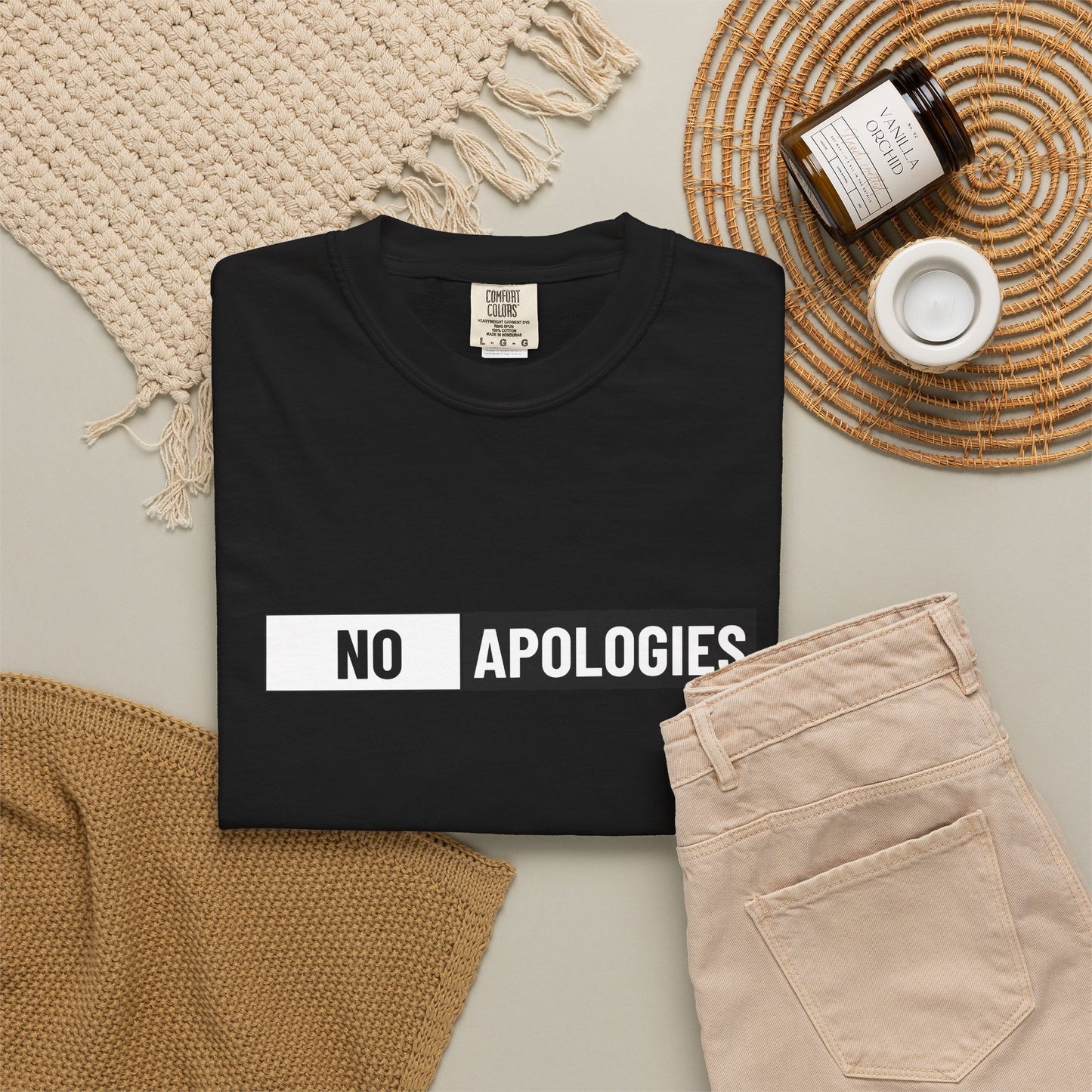 "No Apologies" Graphic Tee