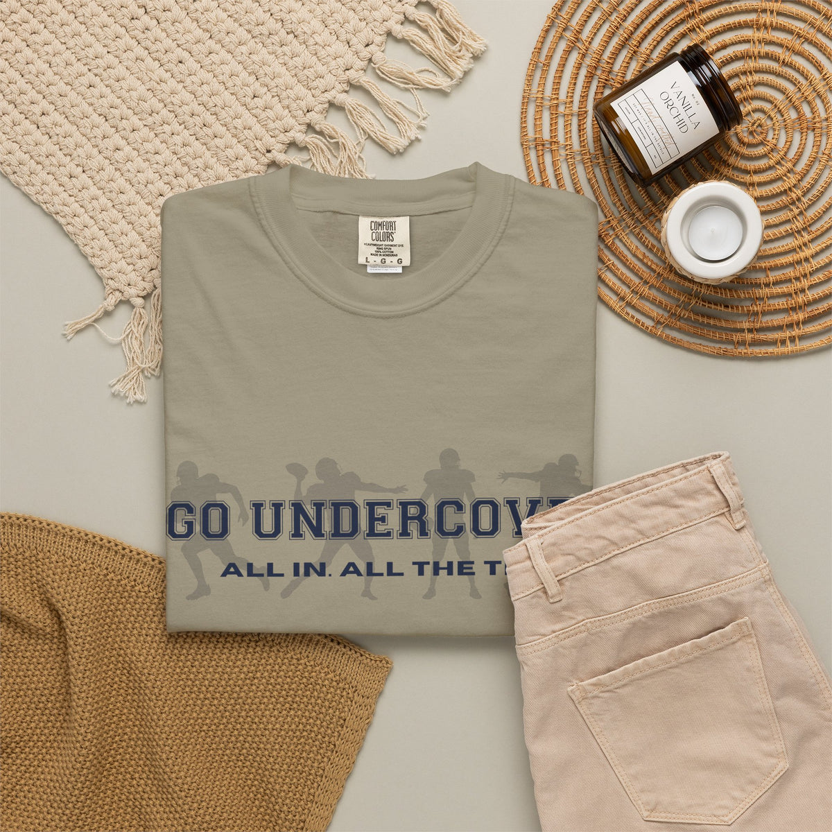 Go Undercover "All In All The Time" Comfort Colors Crew Tshirt