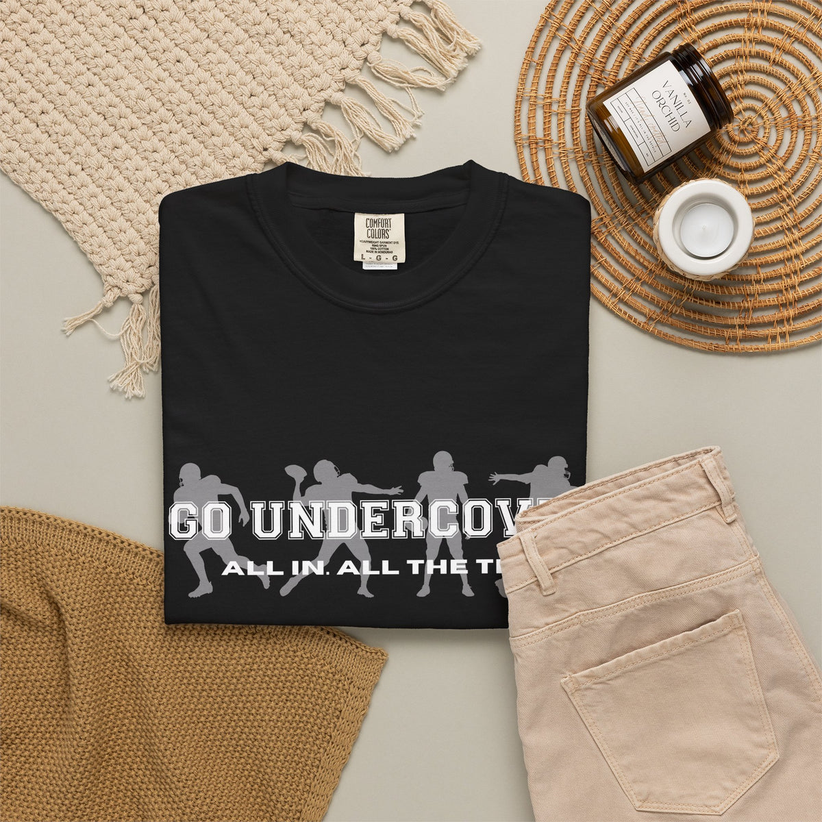 Go Undercover "All In All The Time" Comfort Colors Crew Tshirt