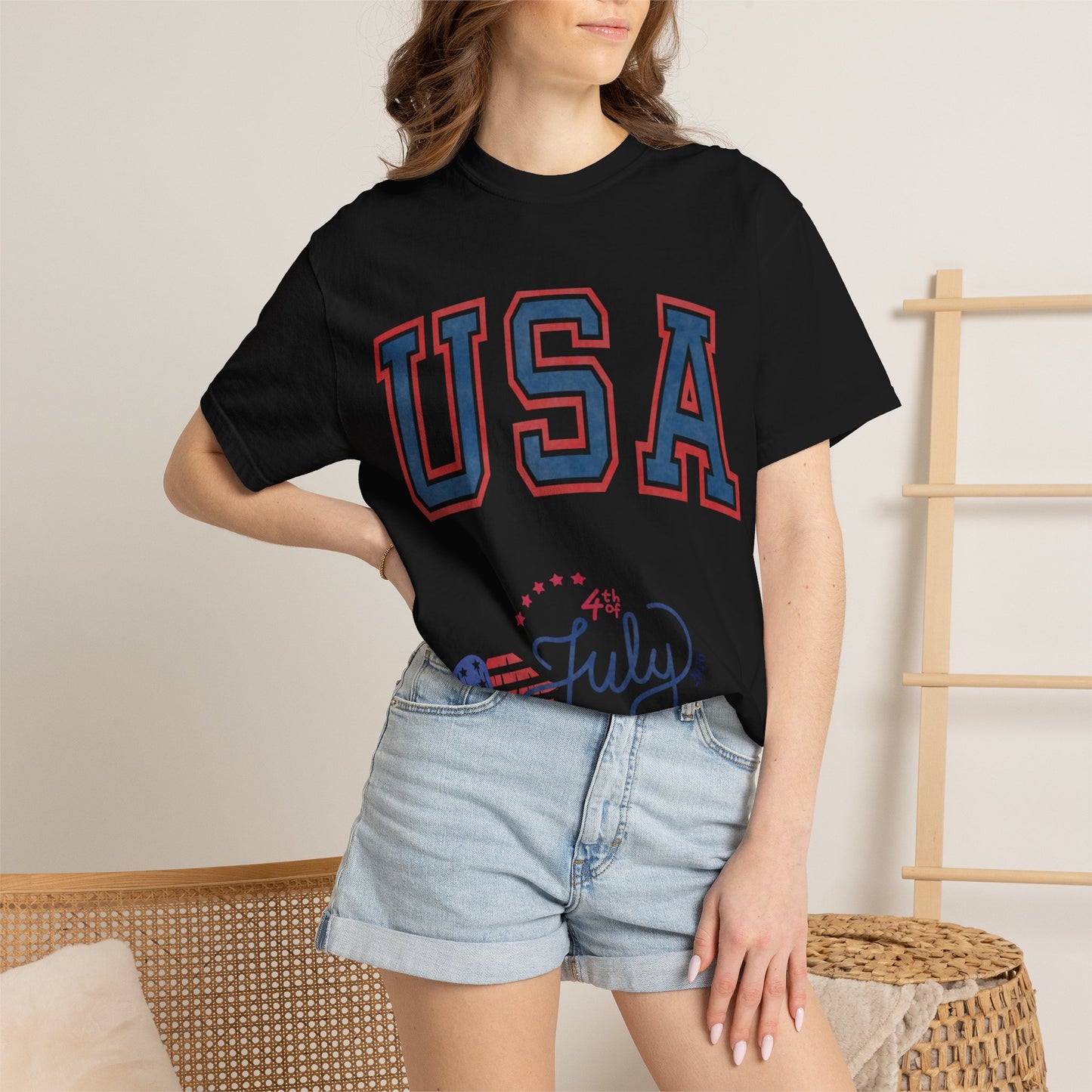 Fourth of July Faded T-Shirt — Vintage Independence Day Tee