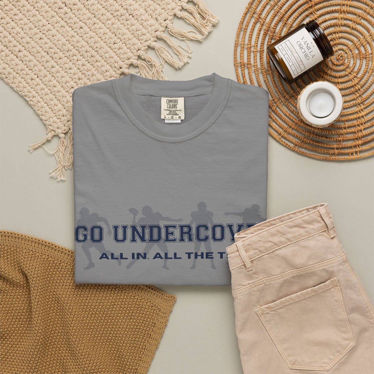 Go Undercover "All In All The Time" Comfort Colors Crew Tshirt