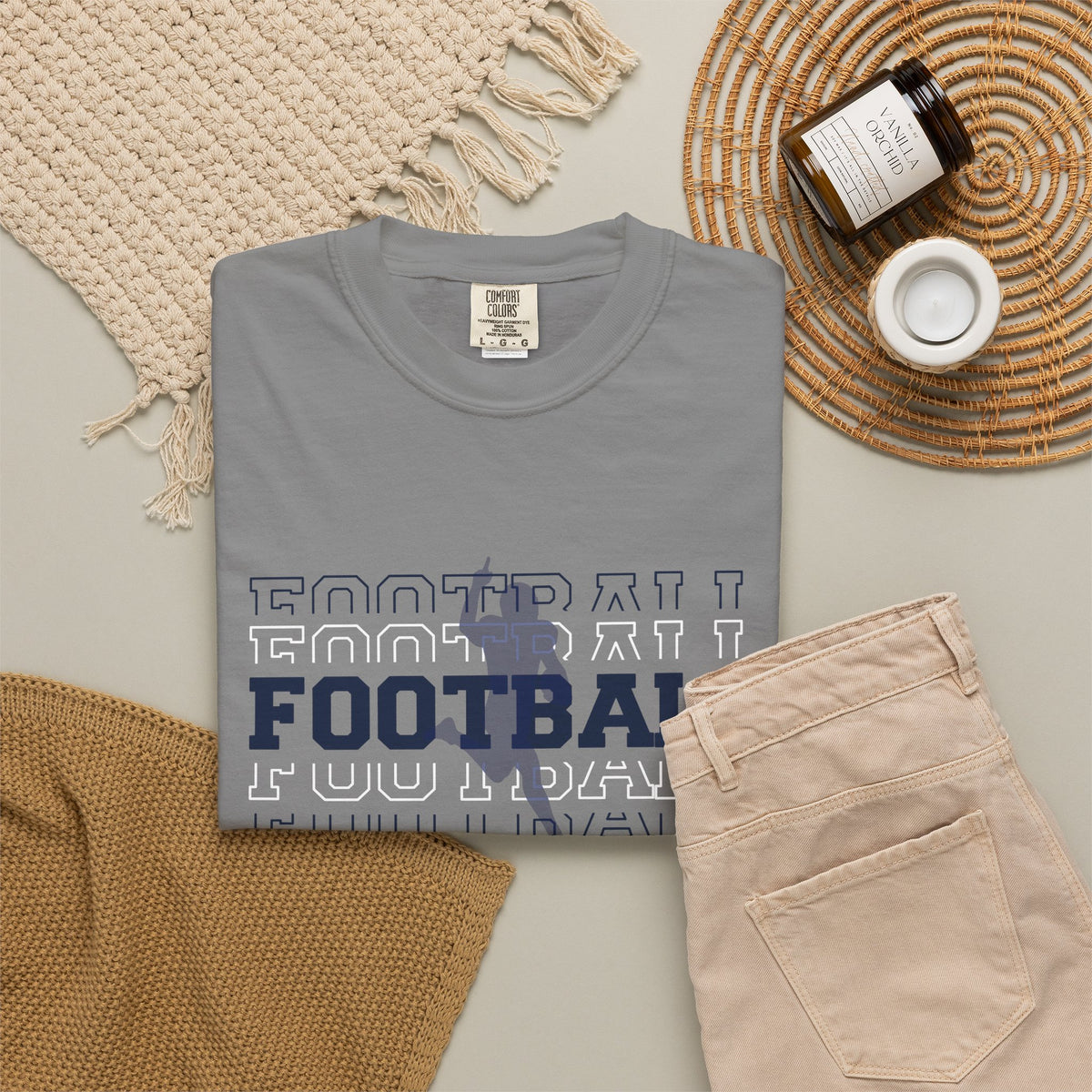 Game Day Football T-Shirt -'FOOTBALL' Front & 'GAME DAY' Back