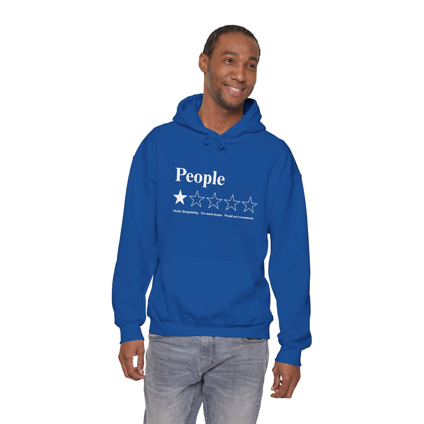 People 1-Star Hoodie — Funny Sarcastic Rating Pullover