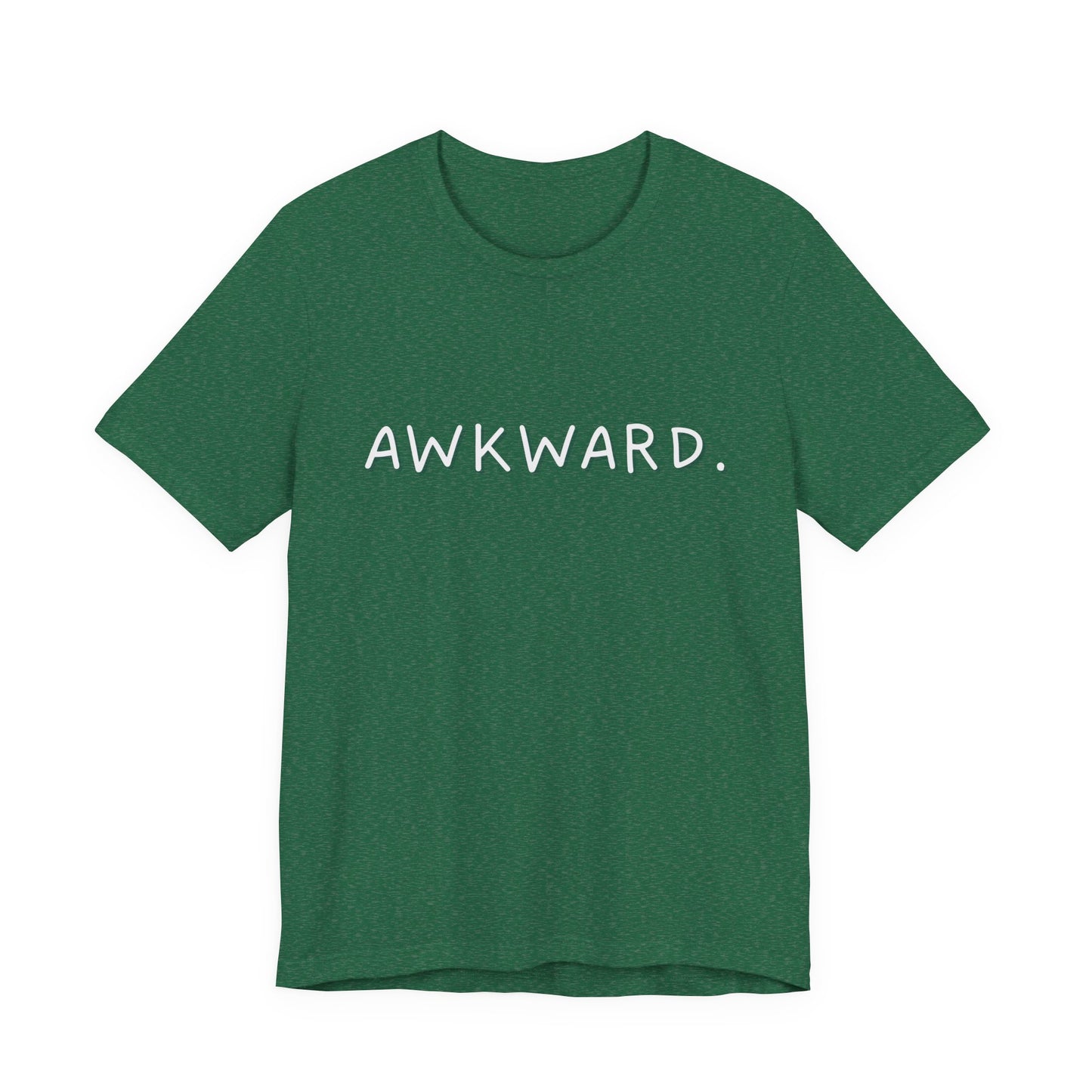 Awkward Bella Canvas Heather Tee, Quirky Graphic Shirt, Casual Fashion, Gift for Friends, Humor T-Shirt, Funny t-shirt, Soft comfortable