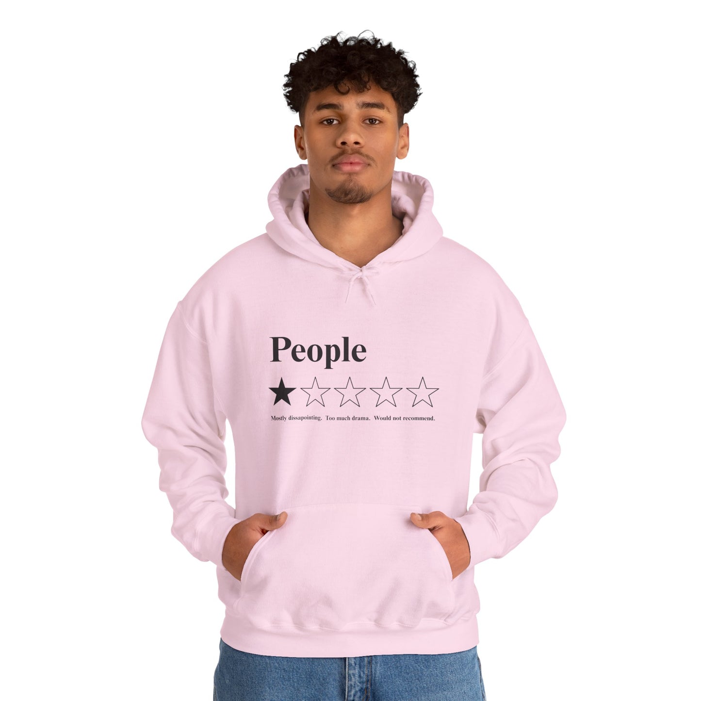 People 1-Star Hoodie — Funny Sarcastic Rating Pullover