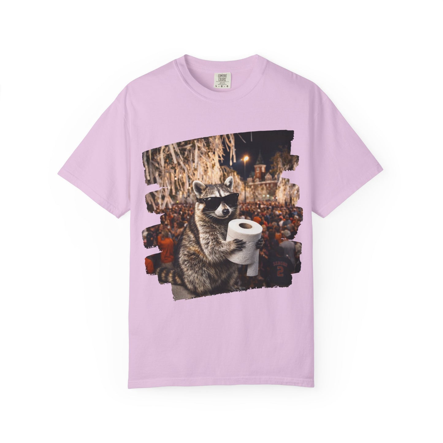 Raccoon Football T-Shirt — Comfort Colors Garment-Dyed Tee