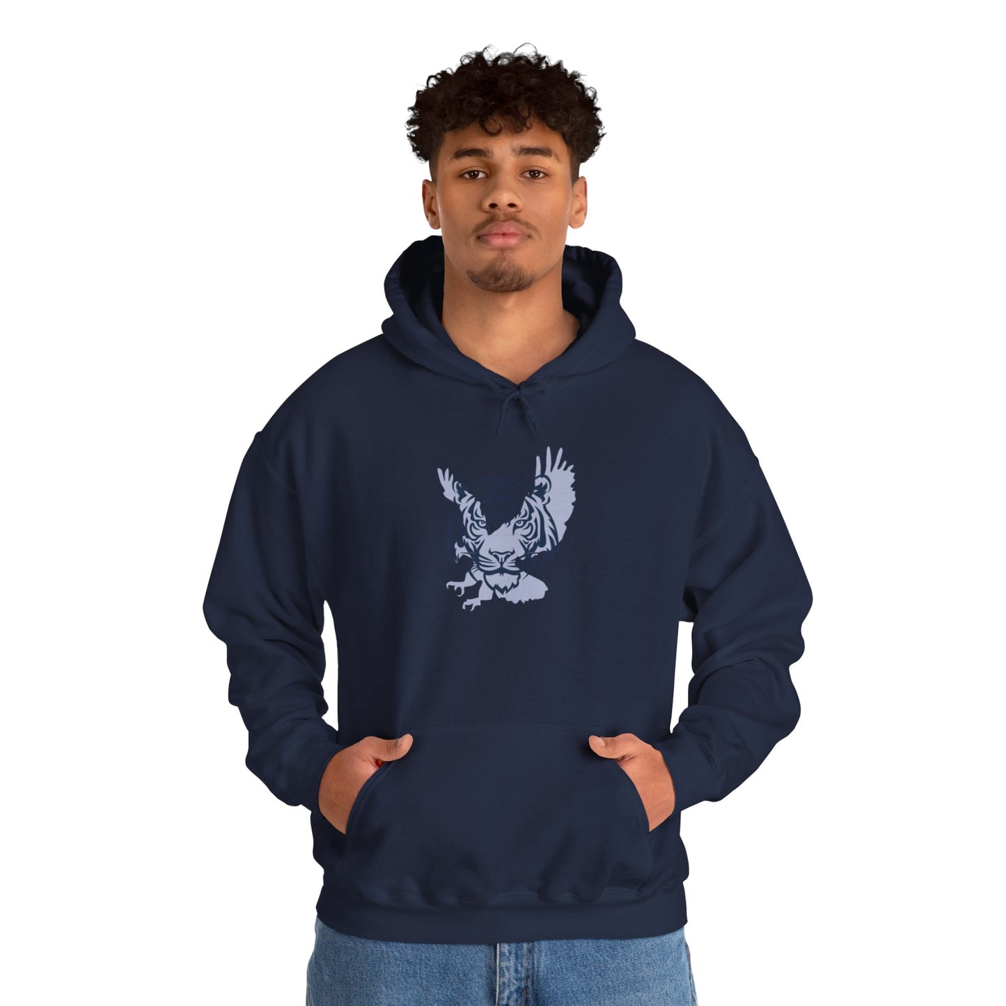 Unique Tiger/Eagle design, Unisex Hoodie, Cozy Sweatshirt, Gift for Auburn fan, Game Day Apparel, Unique Graphic Pullover, Gift for him/her