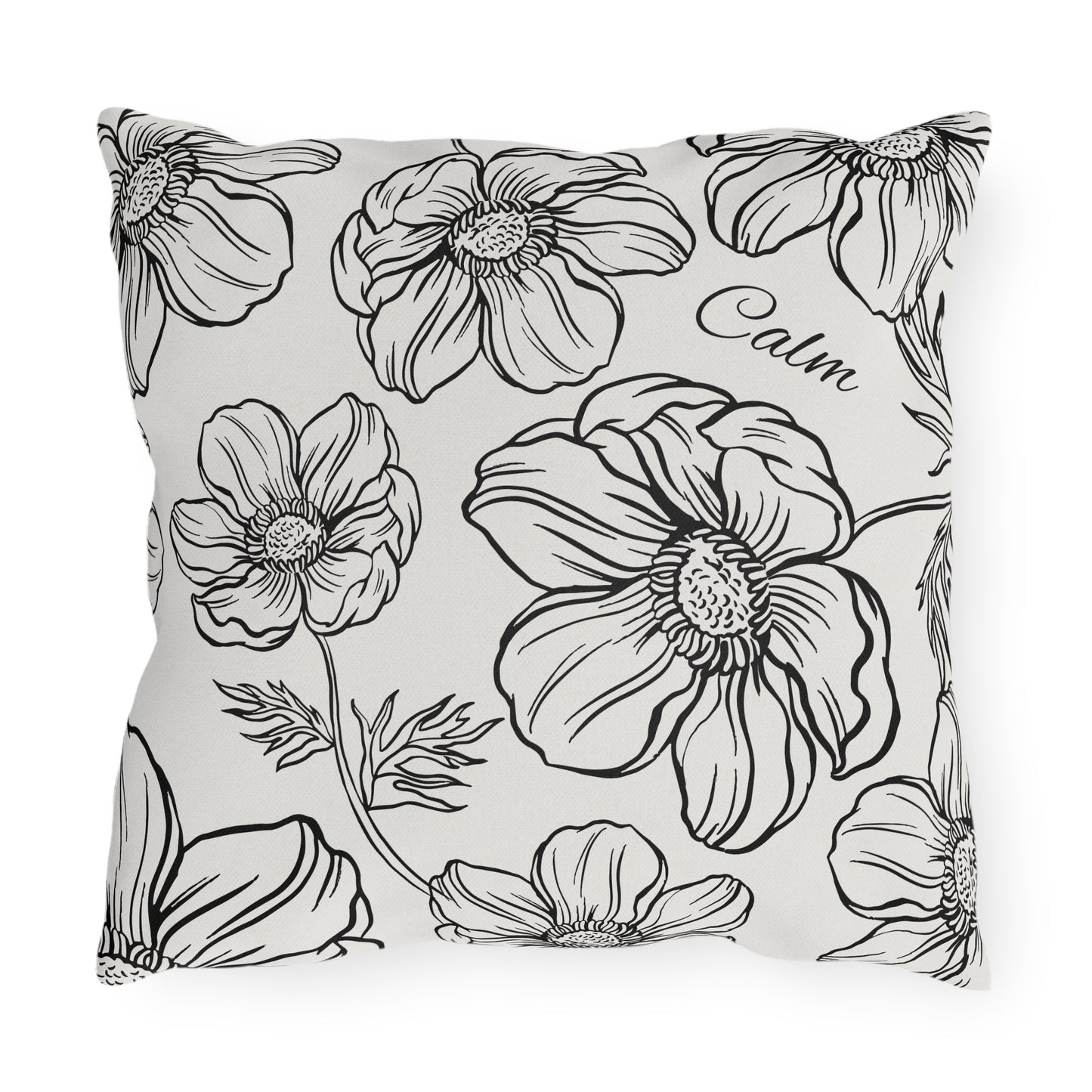 Calm Floral Outdoor Pillows, Collect the set, Outdoor Decor, Garden Cushions, Patio Accessories, Home decor, Water resistant, UV protection
