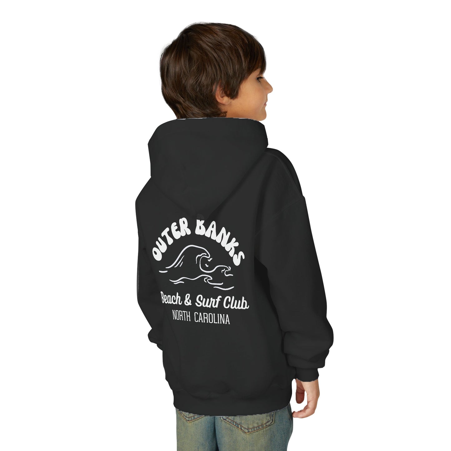 Outer Banks Youth Hoodie - Beach & Surf Club Sweatshirt for Kids, Perfect for Summer, Travel, Gifts, Surfing Lovers, Cozy Wear, coastal
