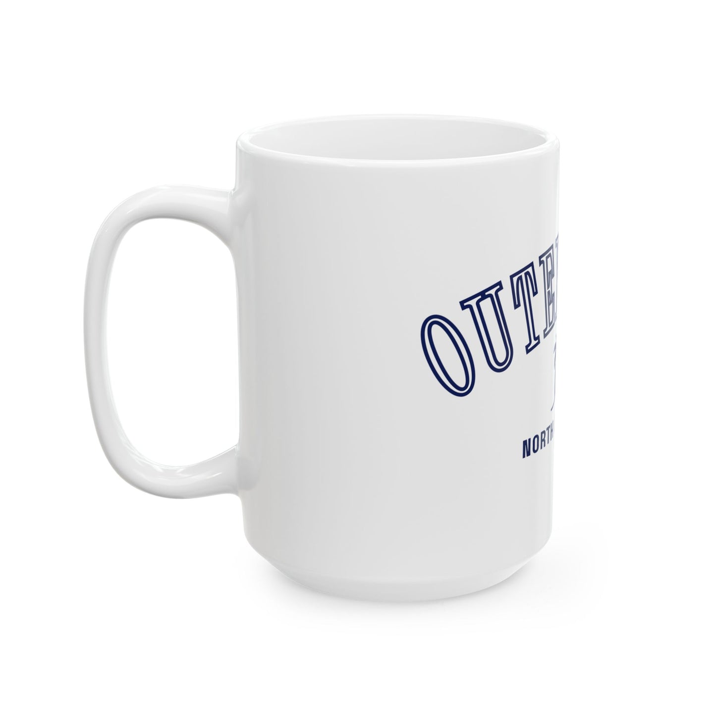 Outer Banks Ceramic Mug - Coffee or Tea Cup, Beach Lover Gift, Vacation Souvenir, Ceramic mug,  Drinkware, Travel Mug, Minimalist,