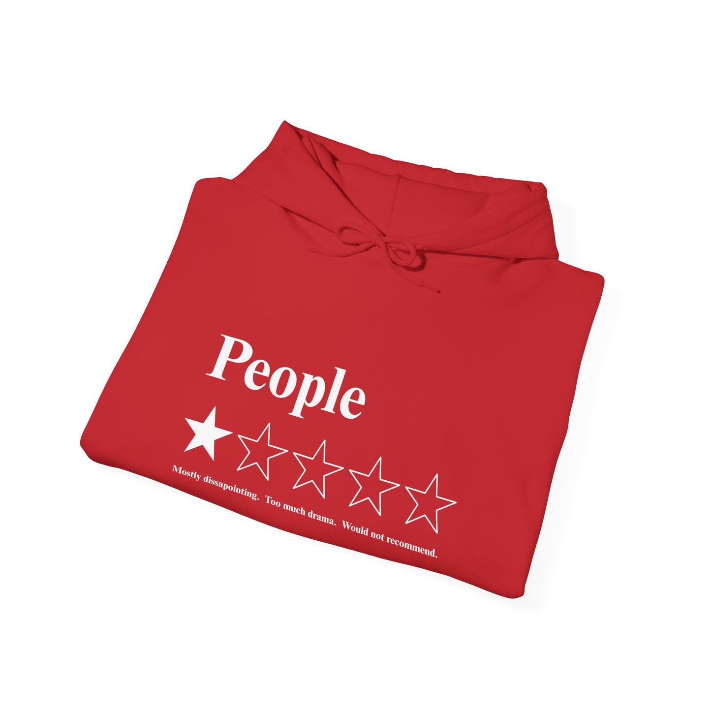 People 1-Star Hoodie — Funny Sarcastic Rating Pullover