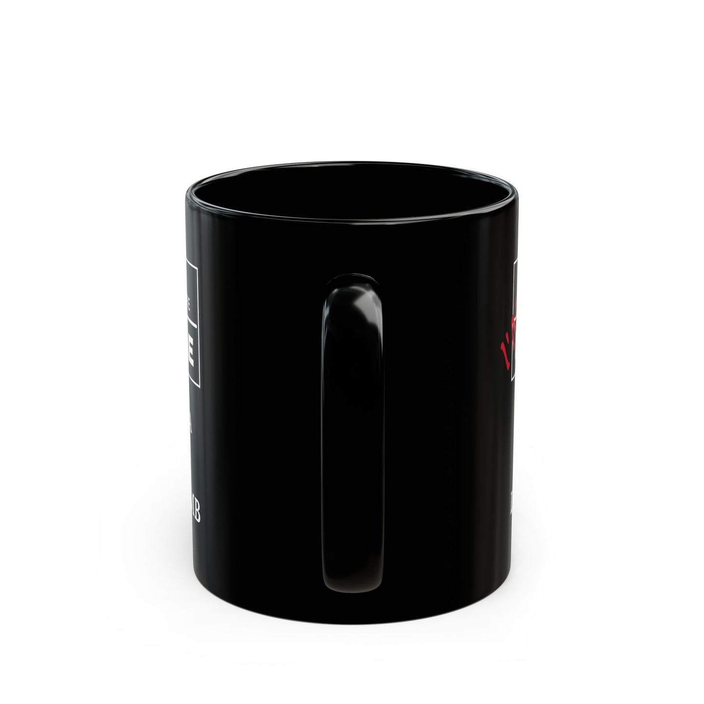 "Fragile, Not Like a Flower, Like a Bomb" Black Ceramic Mug (11oz & 15oz)