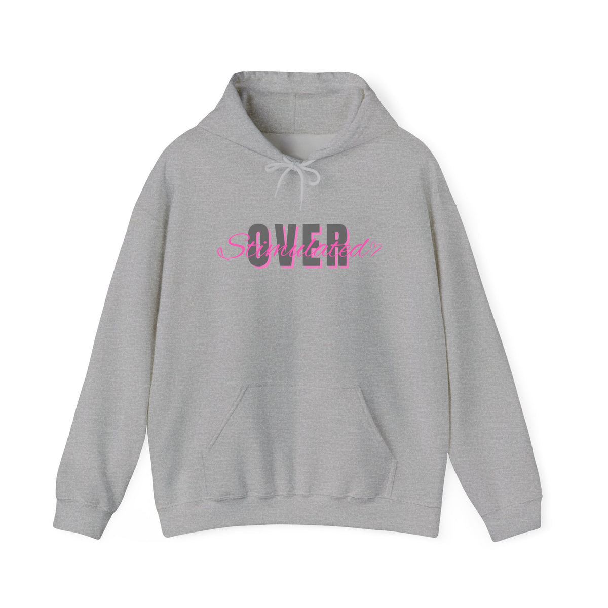 Overstimulated - Cozy Unisex Heavy Blend™ Hooded Sweatshirt, Everyday Comfort, Gift for Her, Trendy Fashion
