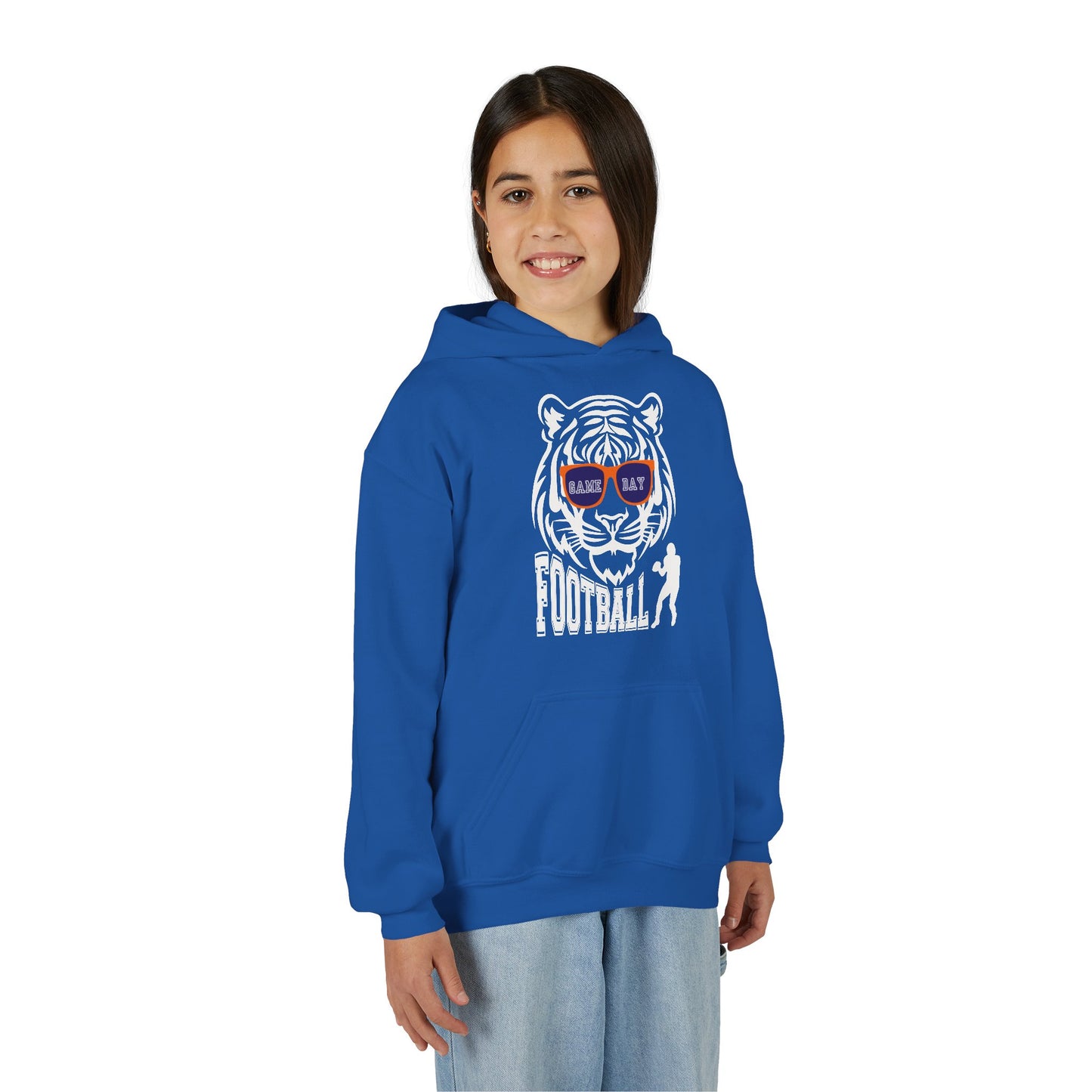 Youth Football Tiger Hoodie
