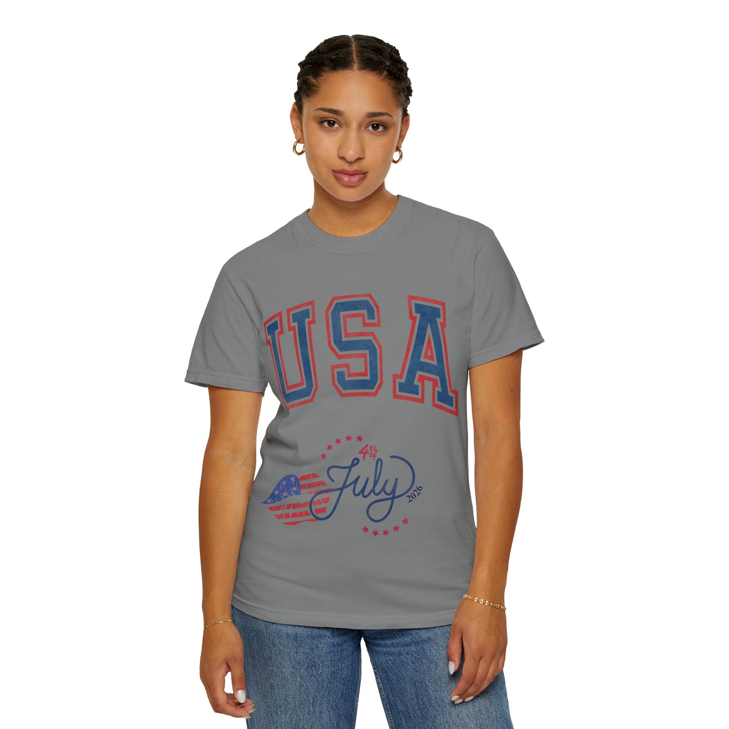 Fourth of July Faded T-Shirt — Vintage Independence Day Tee