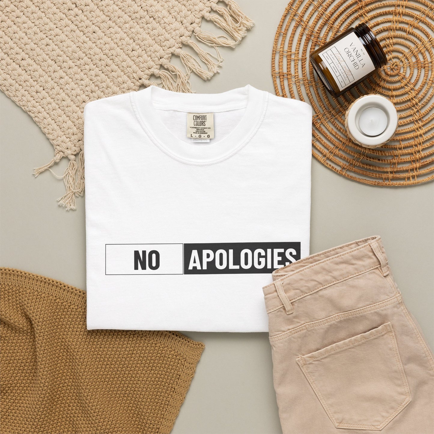 "No Apologies" Graphic Tee