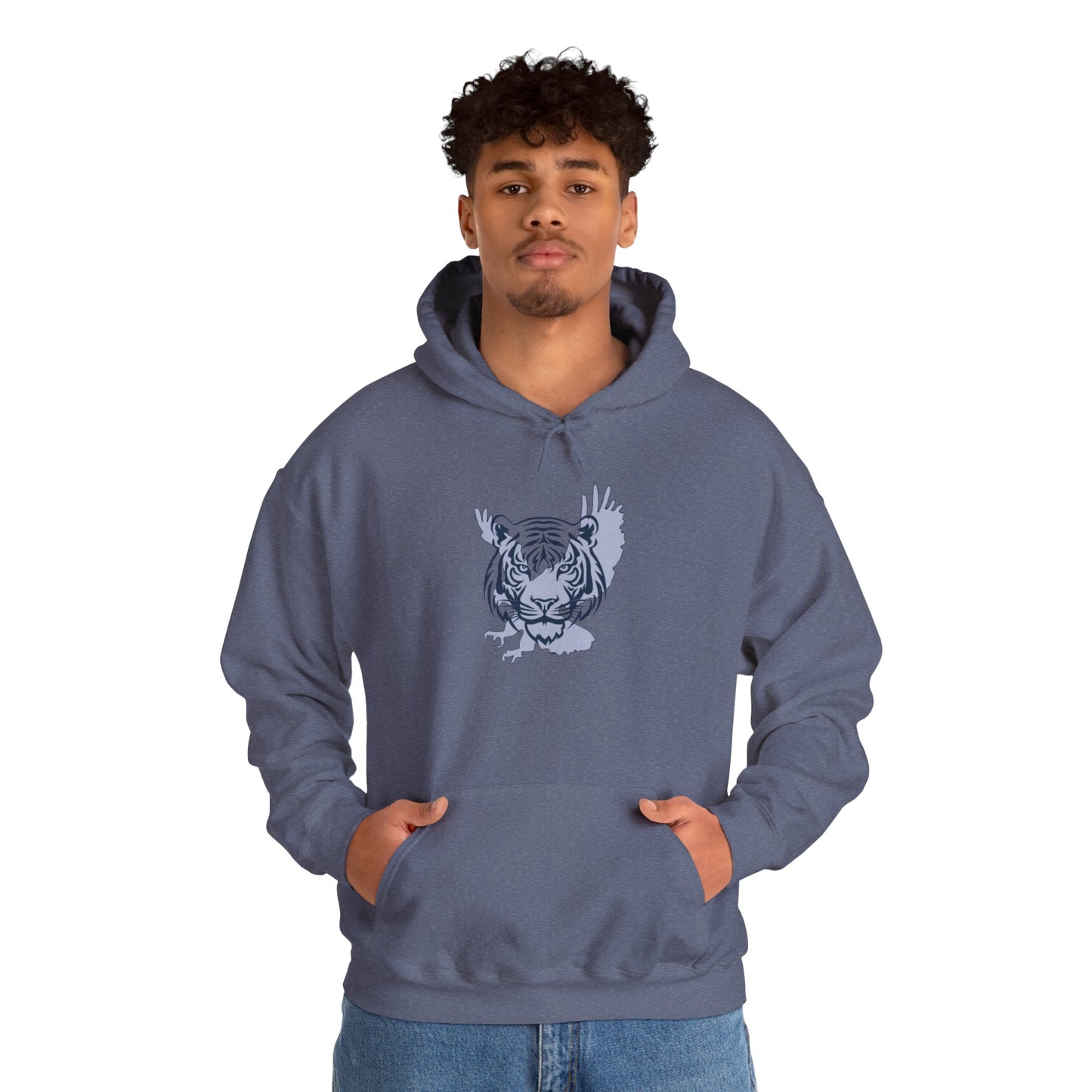 Unique Tiger/Eagle design, Unisex Hoodie, Cozy Sweatshirt, Gift for Auburn fan, Game Day Apparel, Unique Graphic Pullover, Gift for him/her