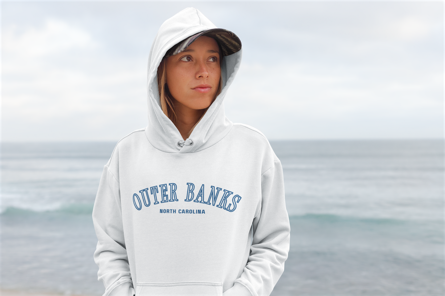 Outer Banks Beach Surf Club Adult Hoodie, Coastal Sweatshirt, Vacation Apparel, Beach Lover Gift, Coastal Style Pullover, for women