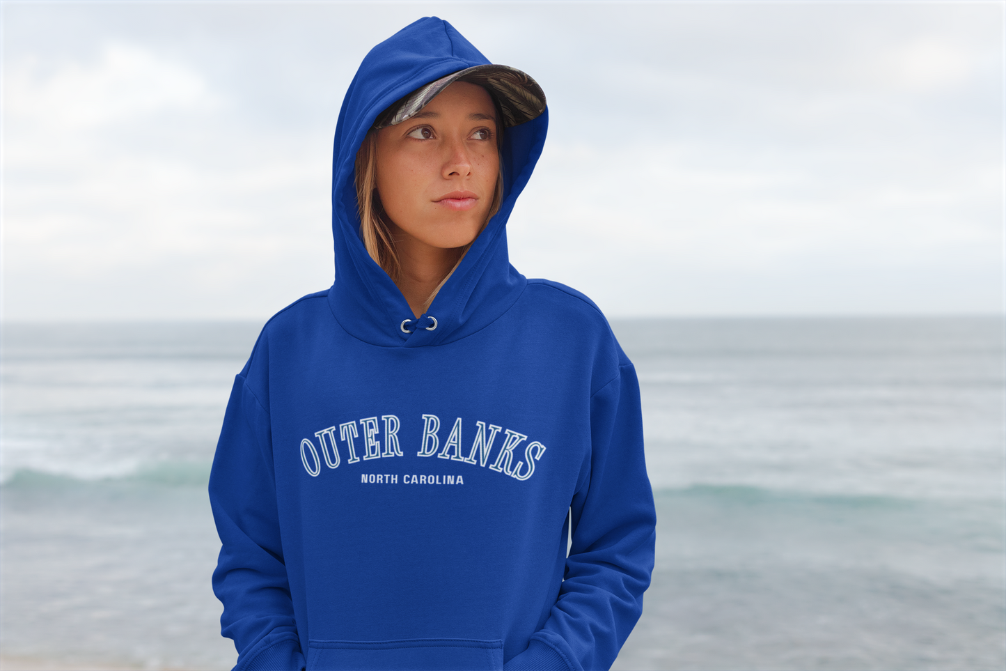 Outer Banks Beach Surf Club Adult Hoodie, Coastal Sweatshirt, Vacation Apparel, Beach Lover Gift, Coastal Style Pullover, for women