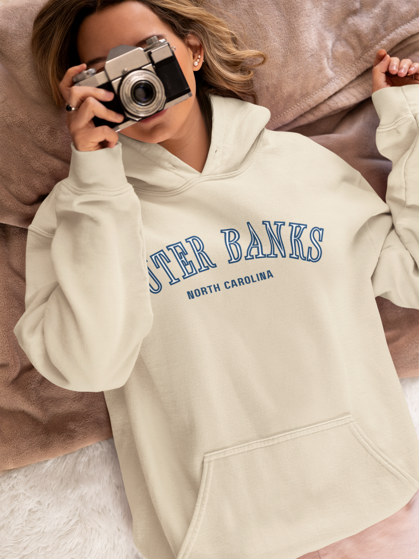 Outer Banks Beach Surf Club Adult Hoodie, Coastal Sweatshirt, Vacation Apparel, Beach Lover Gift, Coastal Style Pullover, for women
