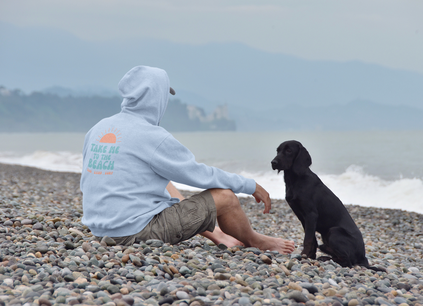 Beach Vibes Hoodie with 'Take Me to the Beach' Design, Casual Sweatshirt, Summer Apparel, Gift for Beach Lovers, Comfortable Pullover