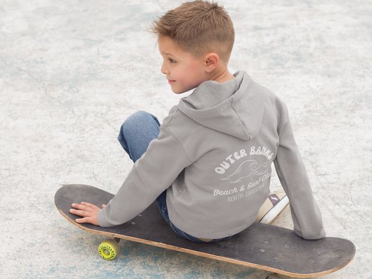 Outer Banks Youth Hoodie - Beach & Surf Club Sweatshirt for Kids, Perfect for Summer, Travel, Gifts, Surfing Lovers, Cozy Wear, coastal