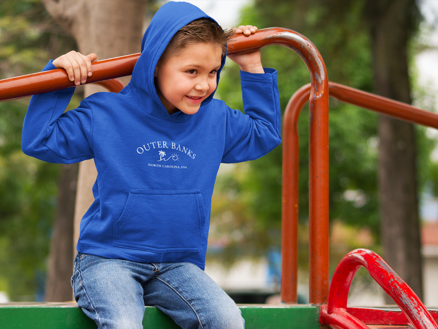 Outer Banks Youth Hoodie - Beach & Surf Club Sweatshirt for Kids, Perfect for Summer, Travel, Gifts, Surfing Lovers, Cozy Wear, coastal