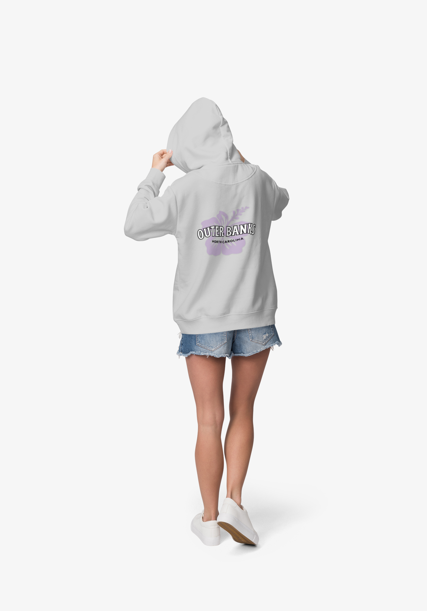 Outer Banks Hoodie -Unisex Sweatshirt,  Hibiscus Flower, Surf girl, Cozy hoodie, gift for him, gift for her, Beach nights, women's hoodie