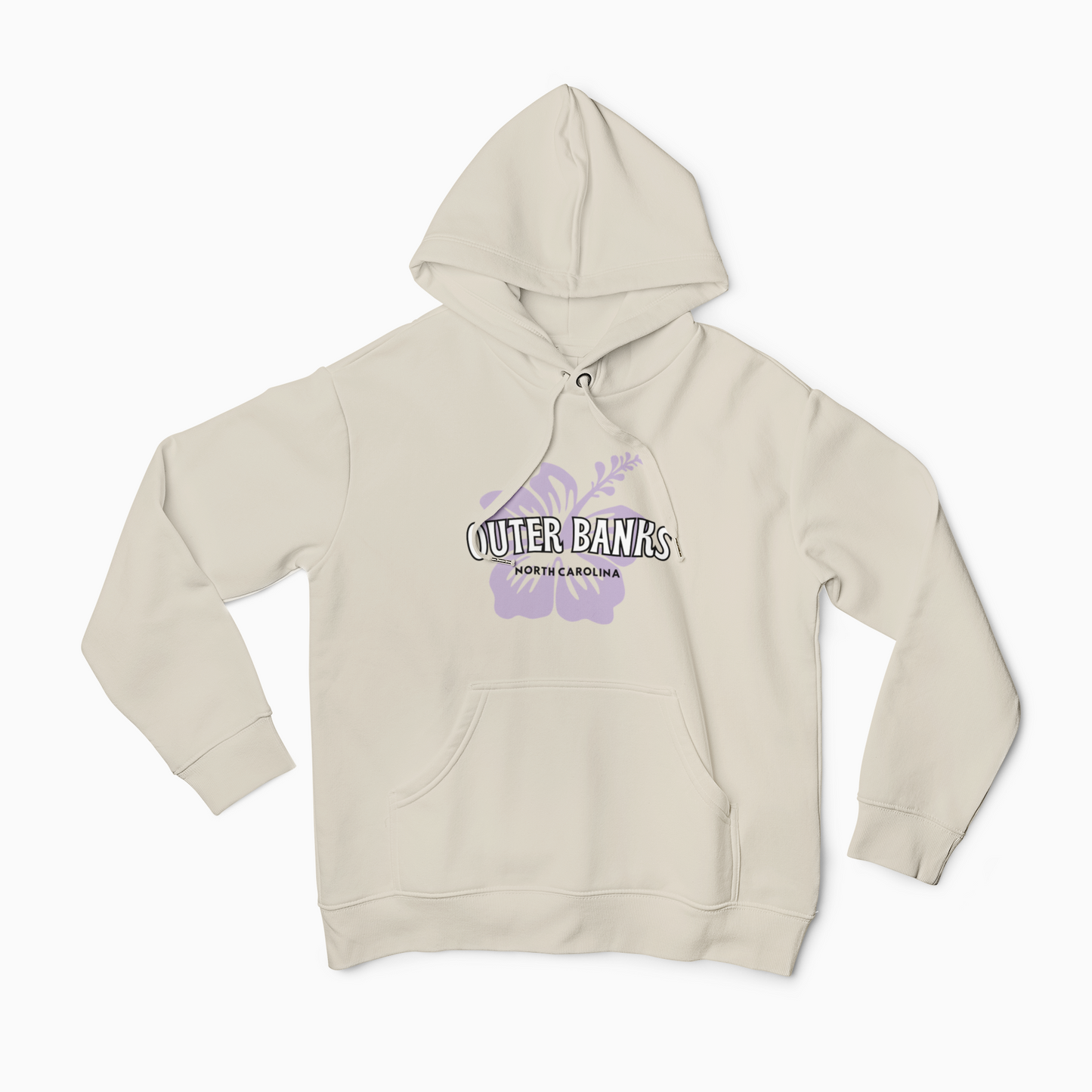 Outer Banks Hoodie -Unisex Sweatshirt,  Hibiscus Flower, Surf girl, Cozy hoodie, gift for him, gift for her, Beach nights, women's hoodie