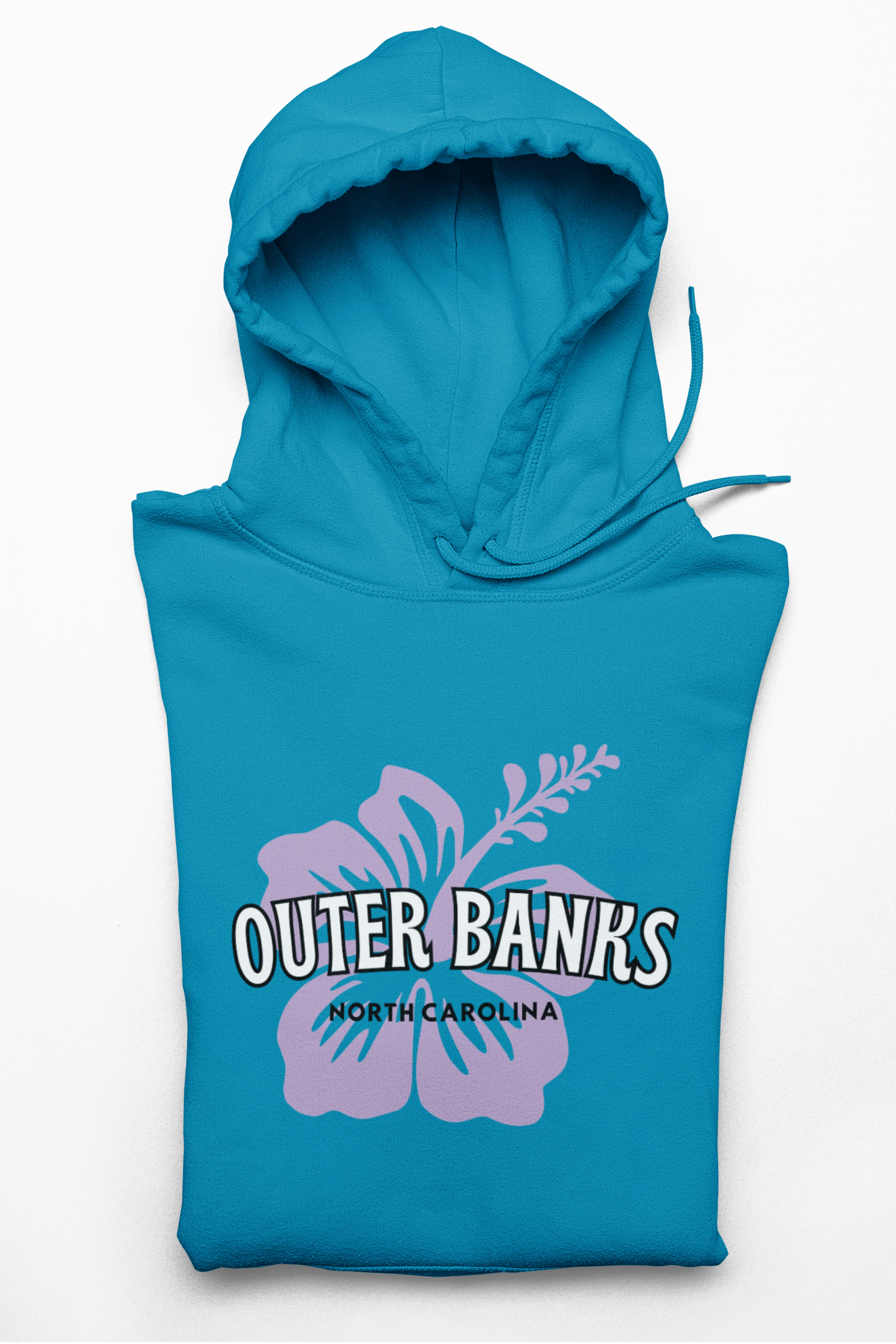 Outer Banks Hoodie -Unisex Sweatshirt,  Hibiscus Flower, Surf girl, Cozy hoodie, gift for him, gift for her, Beach nights, women's hoodie