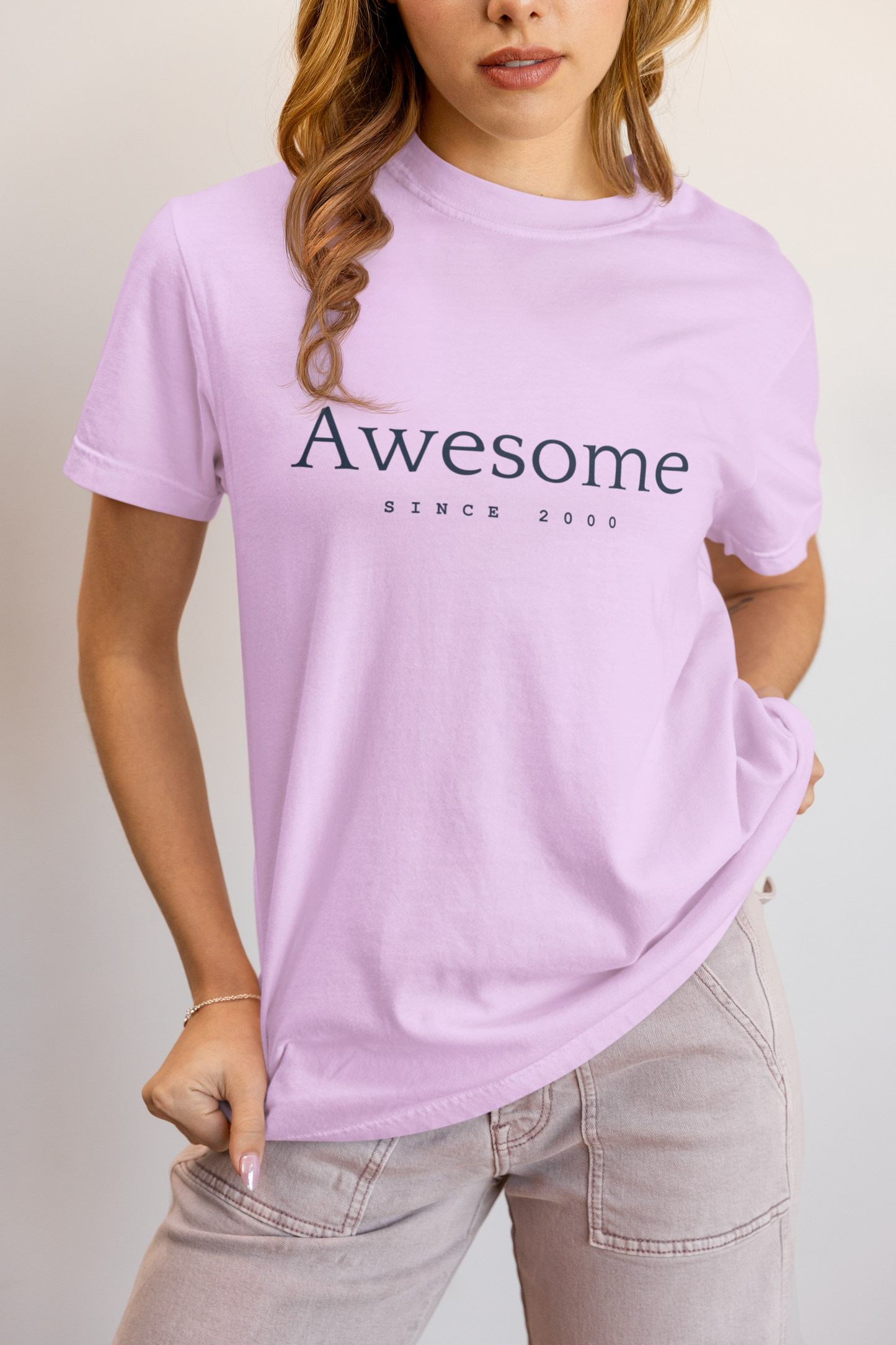 Awesome Since 1980 T-shirt — Comfort Colors Garment-Dyed Gift for Moms & Women