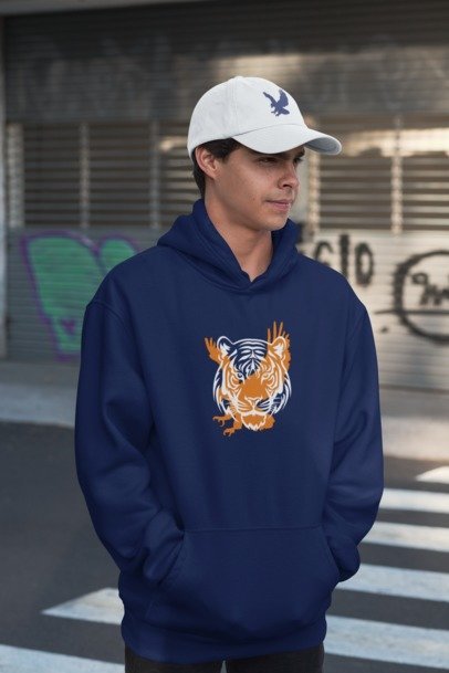 Tigers Football Game Day Hoodie — College Sports Team Sweatshirt